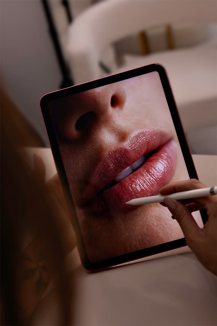 Imagem de marcação — Preenchimento Labial